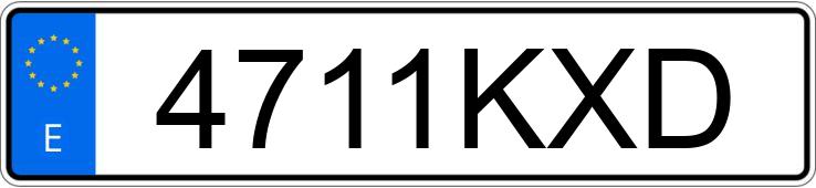 Numer rejestracyjny 4711KXD posiada RENAULT ESPACE Numer rejestracyjny 4711KXD posiada RENAULT ESPACE