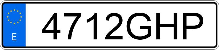 Numer rejestracyjny 4712GHP posiada OPEL ZAFIRA