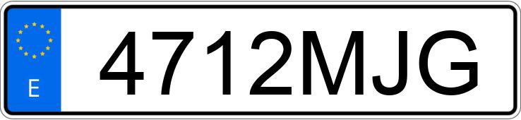 Numer rejestracyjny 4712MJG posiada PEUGEOT 208