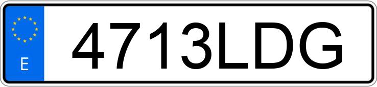 Numer rejestracyjny 4713LDG posiada VOLKSWAGEN GOLF