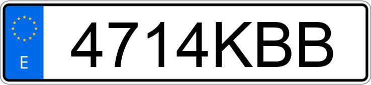 Numer rejestracyjny 4714KBB posiada RENAULT MEGANE