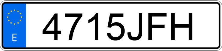 Numer rejestracyjny 4715JFH posiada AUDI Q3