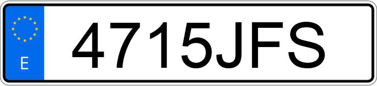 Numer rejestracyjny 4715JFS posiada BMW X5