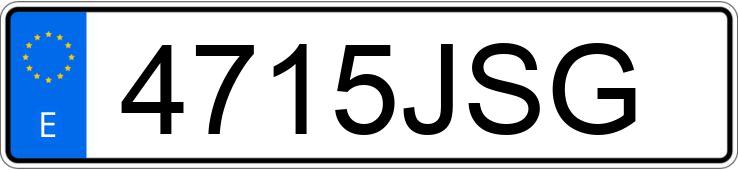 Numer rejestracyjny 4715JSG posiada BMW SERIE 3