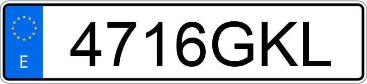Numer rejestracyjny 4716GKL posiada MERCEDES SLK (170-171)