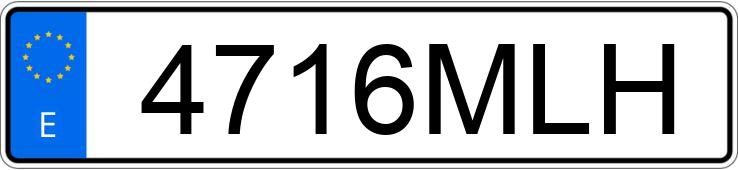 Numer rejestracyjny 4716MLH posiada BMW SERIE 3