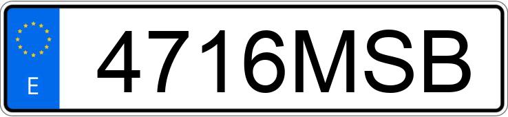 Numer rejestracyjny 4716MSB posiada MERCEDES GLB (247)