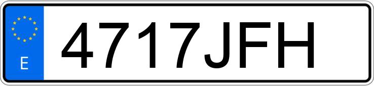 Numer rejestracyjny 4717JFH posiada AUDI Q3