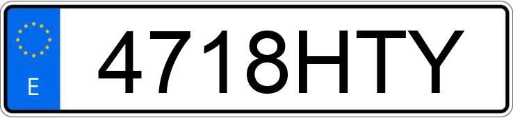 Le numéro d’enregistrement 4718HTY a VOLKSWAGEN GOLF Le numéro d’enregistrement 4718HTY a VOLKSWAGEN GOLF