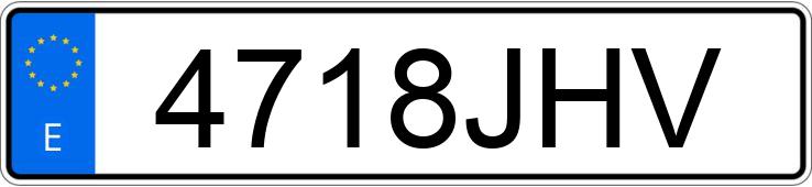 Numer rejestracyjny 4718JHV posiada AUDI A4