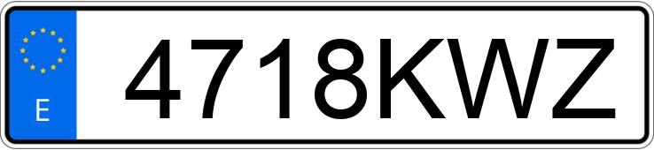 Numer rejestracyjny 4718KWZ posiada VOLKSWAGEN POLO Numer rejestracyjny 4718KWZ posiada VOLKSWAGEN POLO