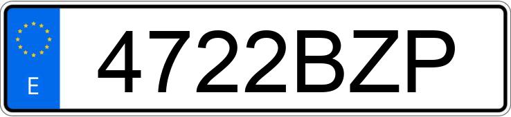 Numer rejestracyjny 4722BZP posiada CITROEN BERLINGO