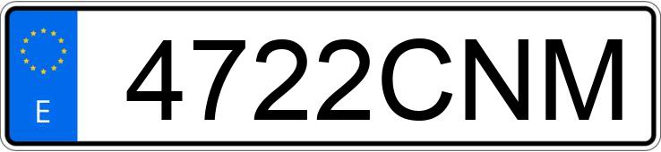 Numer rejestracyjny 4722CNM posiada AUDI A3 Numer rejestracyjny 4722CNM posiada AUDI A3