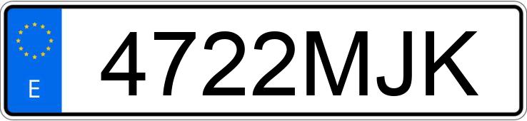 Numer rejestracyjny 4722MJK posiada AUDI Q5