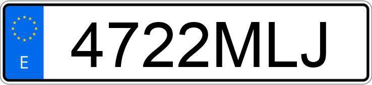 Numer rejestracyjny 4722MLJ posiada BMW X1