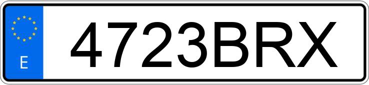 Numer rejestracyjny 4723BRX posiada MAZDA PREMACY