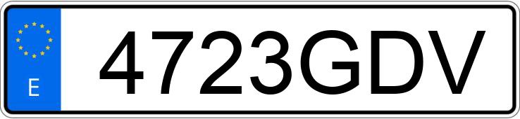 Numer rejestracyjny 4723GDV posiada SEAT IBIZA