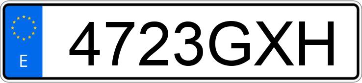 Numer rejestracyjny 4723GXH posiada PEUGEOT 207