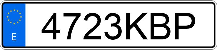 Numer rejestracyjny 4723KBP posiada AUDI A7 SPORTBACK
