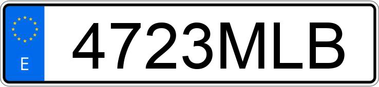 Le numéro d’enregistrement 4723MLB a TOYOTA YARIS CROSS
