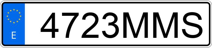 Numer rejestracyjny 4723MMS posiada BMW I4
