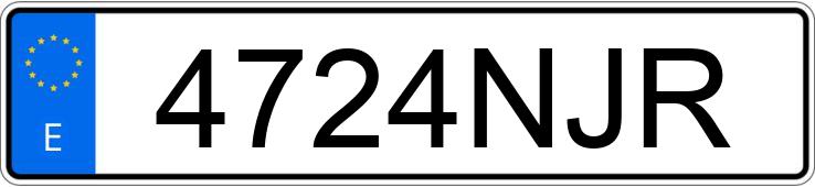 Numer rejestracyjny 4724NJR posiada RENAULT GRAND KANGOO