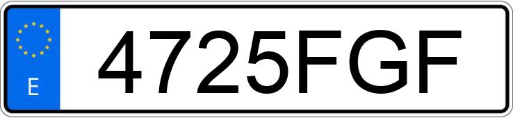 Numer rejestracyjny 4725FGF posiada CITROEN C4