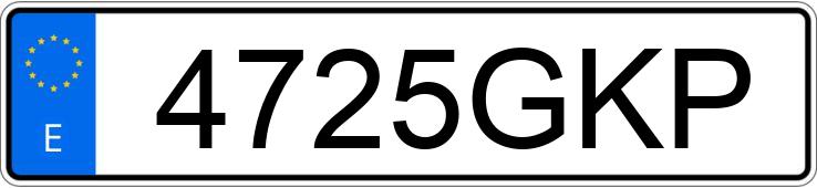 Numer rejestracyjny 4725GKP posiada FORD FIESTA