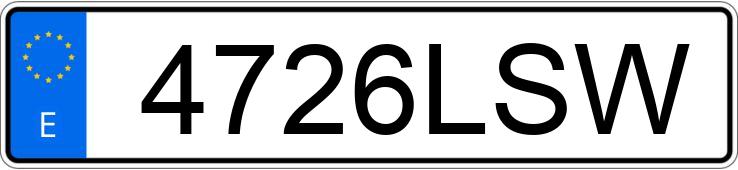 Numer rejestracyjny 4726LSW posiada VOLVO S60