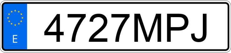 Numer rejestracyjny 4727MPJ posiada PEUGEOT 2008 Numer rejestracyjny 4727MPJ posiada PEUGEOT 2008