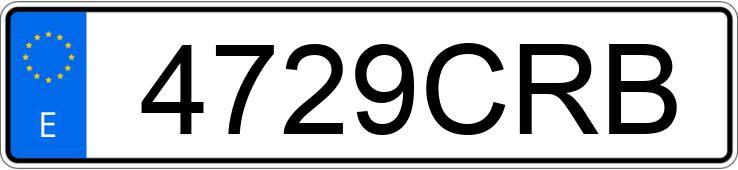 Numer rejestracyjny 4729CRB posiada PEUGEOT 307