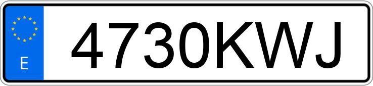 Numer rejestracyjny 4730KWJ posiada BMW SERIE 3