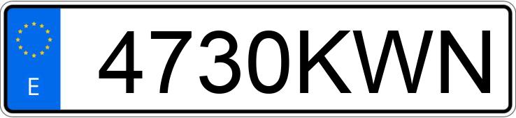 Numer rejestracyjny 4730KWN posiada FERRARI 488