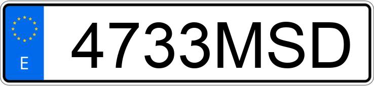 Numer rejestracyjny 4733MSD posiada FORD MUSTANG Numer rejestracyjny 4733MSD posiada FORD MUSTANG