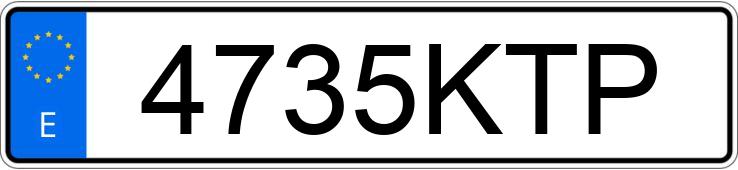 Numer rejestracyjny 4735KTP posiada PEUGEOT 308