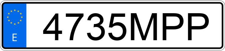 Numer rejestracyjny 4735MPP posiada AUDI RS3 SPORTBACK