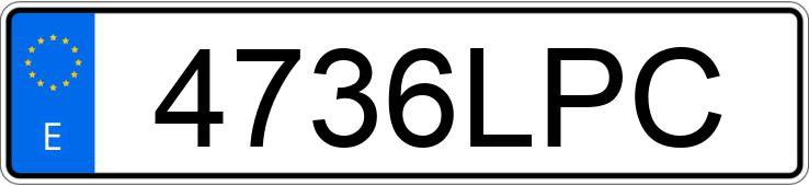 Numer rejestracyjny 4736LPC posiada MERCEDES CITAN