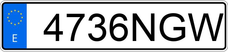 Numer rejestracyjny 4736NGW posiada VOLKSWAGEN TOURAN Numer rejestracyjny 4736NGW posiada VOLKSWAGEN TOURAN