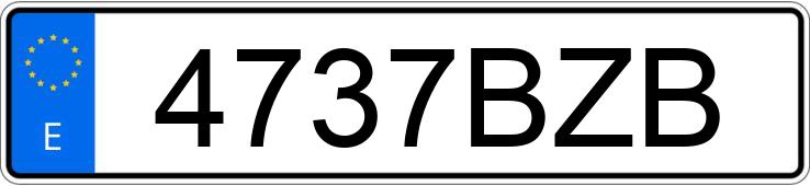 Numer rejestracyjny 4737BZB posiada BMW SERIE 5