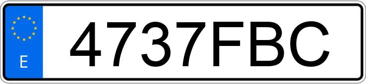Numer rejestracyjny 4737FBC posiada RENAULT MASTER