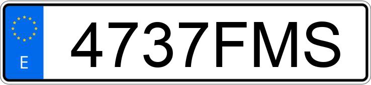 Numer rejestracyjny 4737FMS posiada FORD FOCUS