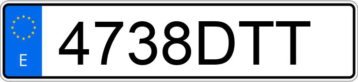 Numer rejestracyjny 4738DTT posiada FORD FOCUS