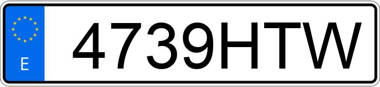 Numer rejestracyjny 4739HTW posiada VOLKSWAGEN PASSAT Numer rejestracyjny 4739HTW posiada VOLKSWAGEN PASSAT