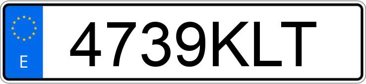 Numer rejestracyjny 4739KLT posiada HYUNDAI IONIQ Numer rejestracyjny 4739KLT posiada HYUNDAI IONIQ