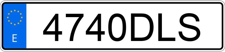 Numer rejestracyjny 4740DLS posiada SEAT IBIZA