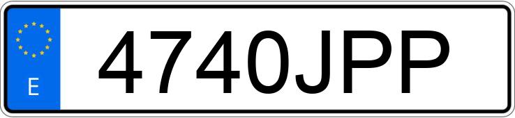 Numer rejestracyjny 4740JPP posiada AUDI A3 SPORTBACK