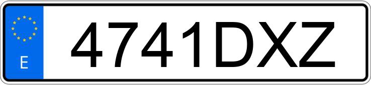 Numer rejestracyjny 4741DXZ posiada BMW SERIE 7
