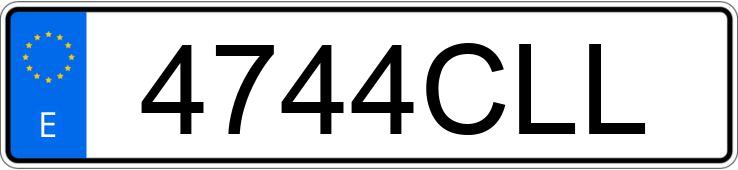 Numer rejestracyjny 4744CLL posiada CITROEN C3