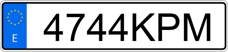 Numer rejestracyjny 4744KPM posiada MITSUBISHI MONTERO Numer rejestracyjny 4744KPM posiada MITSUBISHI MONTERO