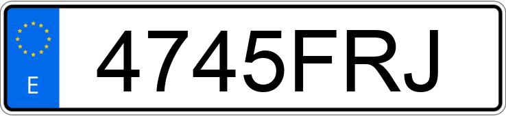 Numer rejestracyjny 4745FRJ posiada BMW SERIE 1